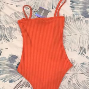 Brand New w Tags Orange Bodysuit